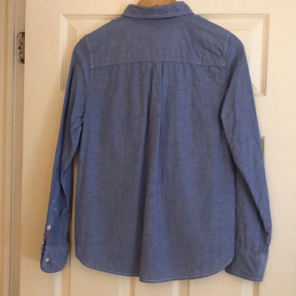 J. Crew chambray button-up. - Picture 2 of 3